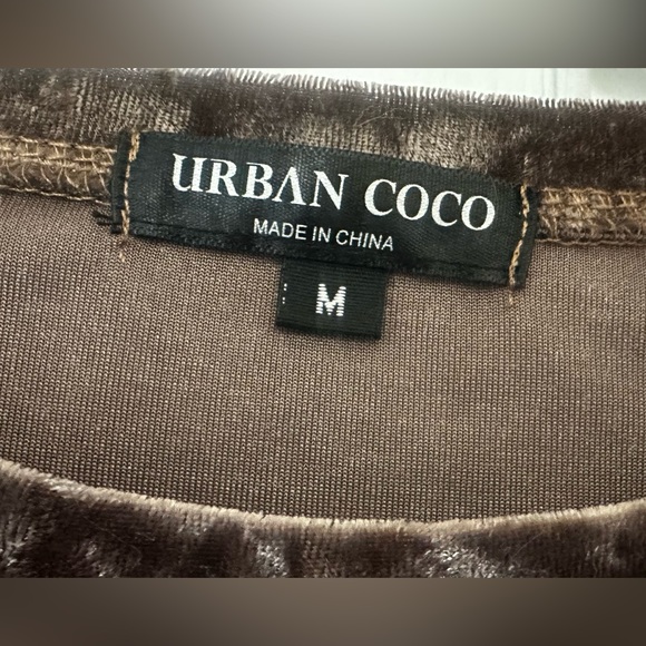 Cute Taupe colored velvet top-Amazon - Picture 2 of 5